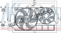Ventilátor chladiče NISSENS 85263