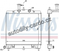 Chladič motoru NISSENS 66760 Chladič motoru NISSENS 66760