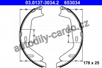 Sada brzdových čelistí ATE 03.0137-3034 (AT 653034) Sada brzdových čelistí ATE 03.0137-3034 (AT 653034)