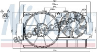Ventilátor chladiče NISSENS 85264