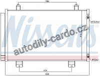 Chladič klimatizace NISSENS 940434 Chladič klimatizace NISSENS 940434