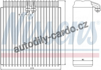 Výparník NISSENS 92107 Výparník NISSENS 92107
