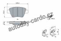 Sada brzdových destiček BOSCH 0986494643