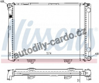 Chladič motoru NISSENS 62732A Chladič motoru NISSENS 62732A