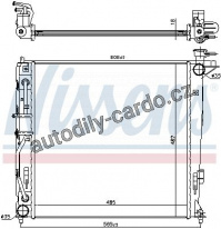 Chladič motoru NISSENS 675022 Chladič motoru NISSENS 675022