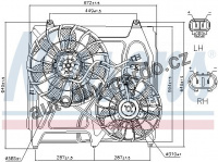 Ventilátor chladiče NISSENS 85271