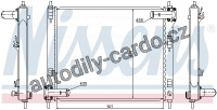 Chladič motoru NISSENS 67370 Chladič motoru NISSENS 67370