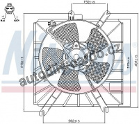 Ventilátor chladiče NISSENS 85272
