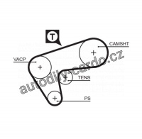 Rozvodový řemen GATES (GT 5513XS) - RENAULT Rozvodový řemen GATES (GT 5513XS) - RENAULT