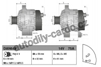 Alternátor DENSO (DE DAN648) Alternátor DENSO (DE DAN648)