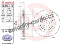 Brzdový kotouč BREMBO 09.D765.11