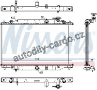 Chladič motoru NISSENS 68532 Chladič motoru NISSENS 68532