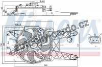 Ventilátor chladiče NISSENS 85138