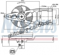 Ventilátor chladiče NISSENS 85139