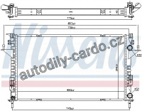 Chladič motoru NISSENS 637666 Chladič motoru NISSENS 637666