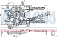 Ventilátor chladiče NISSENS 85141