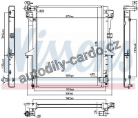 Chladič motoru NISSENS 628965 Chladič motoru NISSENS 628965