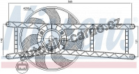 Ventilátor chladiče NISSENS 85145