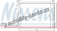 Chladič klimatizace NISSENS 94615 Chladič klimatizace NISSENS 94615