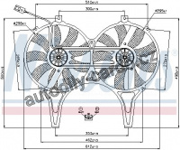 Ventilátor chladiče NISSENS 85149