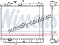 Chladič motoru NISSENS 630707 Chladič motoru NISSENS 630707
