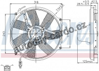 Ventilátor chladiče NISSENS 85151