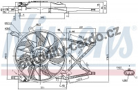 Ventilátor chladiče NISSENS 85154