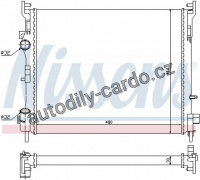 Chladič motoru NISSENS 67229 Chladič motoru NISSENS 67229