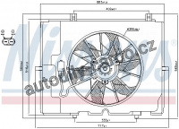 Ventilátor chladiče NISSENS 85653