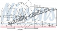Ventilátor chladiče NISSENS 85158