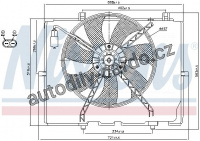 Ventilátor chladiče NISSENS 85654