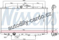 Chladič motoru NISSENS 68604 Chladič motoru NISSENS 68604