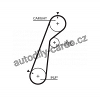 Rozvodový řemen GATES (GT 5478XS) - FORD, MAZDA