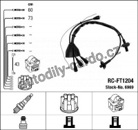 Sada kabelů pro zapalování NGK RC-FT1204 - FIAT Sada kabelů pro zapalování NGK RC-FT1204 - FIAT