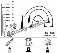 Sada kabelů pro zapalování NGK RC-RN649 - RENAULT Sada kabelů pro zapalování NGK RC-RN649 - RENAULT