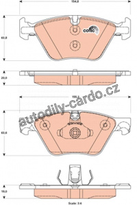 Sada brzdových destiček TRW GDB1882 Sada brzdových destiček TRW GDB1882