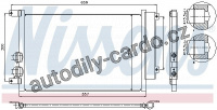 Chladič klimatizace NISSENS 94744