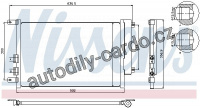 Chladič klimatizace NISSENS 94746
