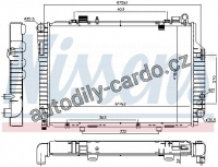 Chladič motoru NISSENS 62765