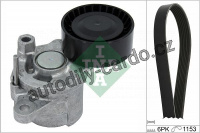 Sada žebrovaných klinových řemenů INA 529037910