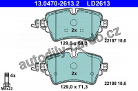 Sada brzdových destiček ATE 13.0470-2613 (AT LD2613)