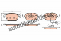 Sada brzdových destiček TRW GDB2127
