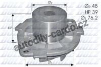 Vodní pumpa DOLZ S214 - ALFA ROMEO, FIAT, LANCIA