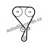Rozvodový řemen CONTINENTAL CTAM CT1228