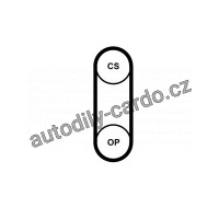 Rozvodový řemen CONTINENTAL CTAM CT1190