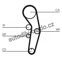 Sada rozvodového řemene CONTINENTAL CTAM CT1090K2