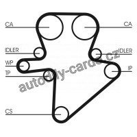 Sada rozvodového řemene CONTINENTAL CTAM CT1123K1