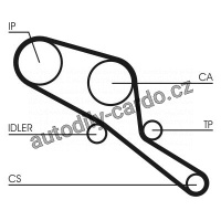 Sada rozvodového řemene CONTINENTAL CTAM CT550K1