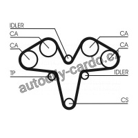 Sada rozvodového řemene CONTINENTAL CTAM CT1119K1