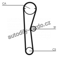 Sada rozvodového řemene CONTINENTAL CTAM CT669K1